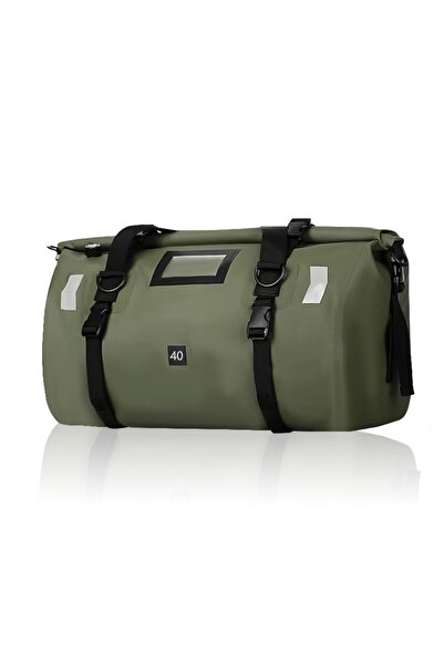 Choice 40L Green no logo Motorcycle Dry Bag Waterproof Reflective Tail Duffle...