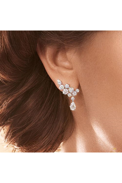 Choice E2211 Huitan Sparkling Women's Cubic Zirconia Stud Earrings Gorgeous F...
