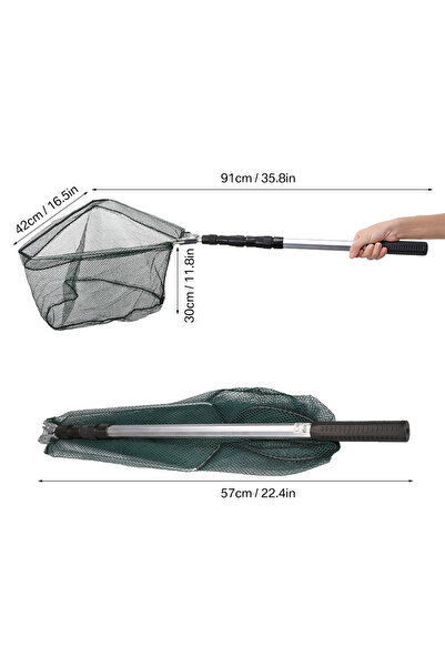 Choice 45-190cm Retractable Landing Fishing Net 190cm-55cm with Telescoping P...