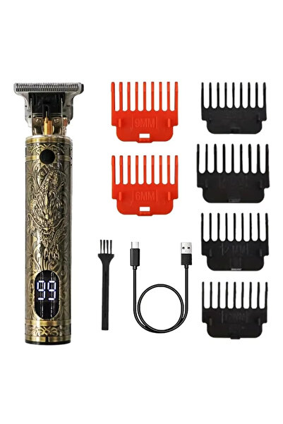 Choice 067-Pixiu Men's Electric Vintage T9 Hair Clipper For Beard Trim Tools ...