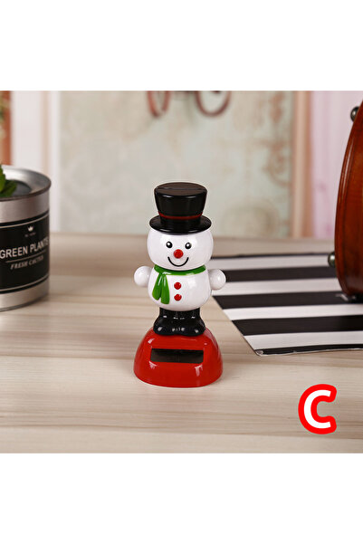 Choice C New Arrival Christmas Car Ornament Solar Ornament Bobblehead Doll Ch...