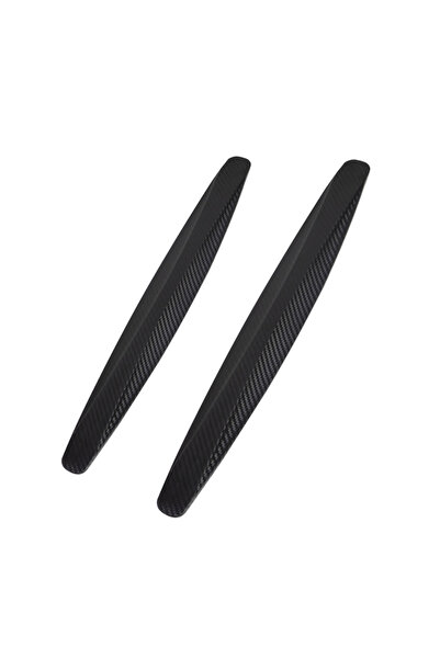 Choice Black 2pcs SEAMETAL 2pcs PVC Car Front And Rear Bumpers Anti Collision...
