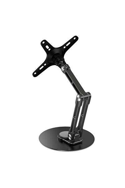 Choice3 VESA Black Monitor Foldable Arm Portable Monitor Pad Stand With 360 R...