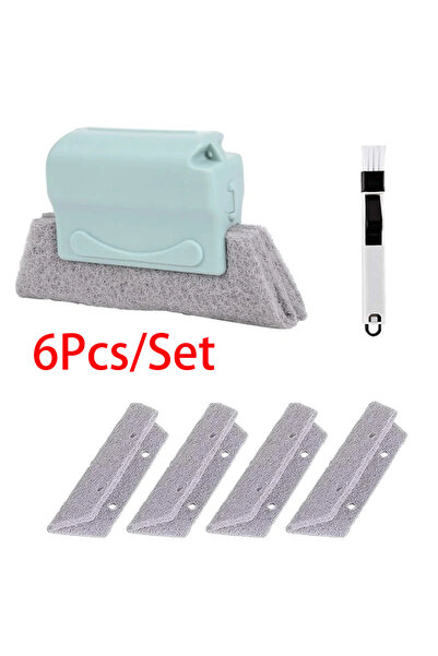 Choice1 B Window Track Cleaner Window Groove Cleaning Brush Tools Set for Doo...