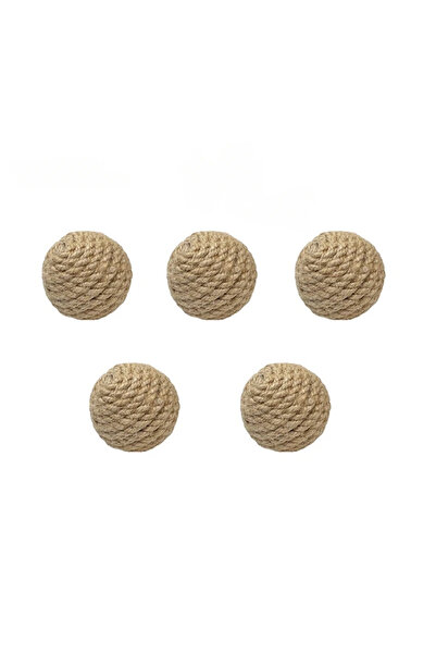 Choice 5pcs 10pcs Solid Colored Sisal Ball Cat Teasing Toy Ball Self Hi Grind...