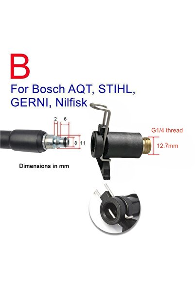 Choice B G14 Pressure Washer Pipe Converter For KARCHER LAVOR NILFISK STIHL D...