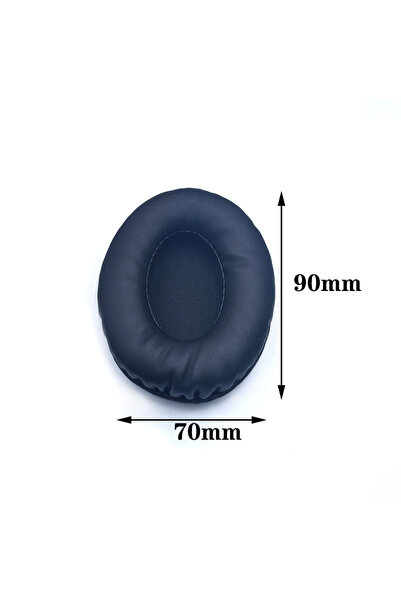 Choice 70mm x 90mm Oval Ear Pads For Headphones Covers Sponge Leather Foam Cu...