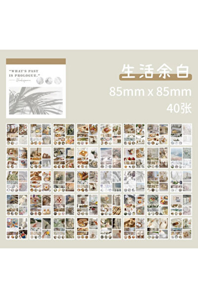 Choice4 D 40sheets Retro Paper Sticker Book Diy Diary Planner Decoration Oil ...