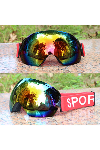 Choice red LIGHTWEIGHT Professional Ski Goggles Men UV400 Adult anti-fog Snow...