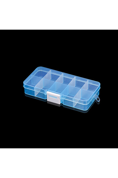 Choice Blue Plastic Rectangle Slot Adjustable Jewelry Necklace Transparent St...