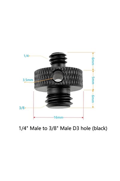 Choice7 G 1/4" to 3/8" Screw Adapter Converter Threaded Spigot Mount for GoPr...