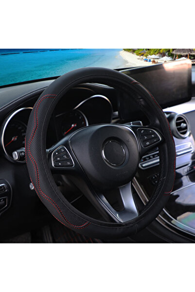 Choice BK red A PU leather embossedhand-shaped skin feel car without inner ri...
