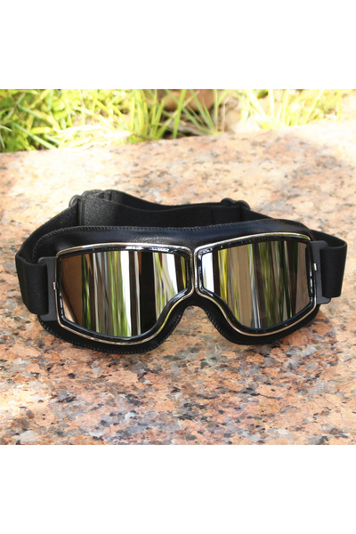 Choice1 4 Best Selling Vintage Goggles Motorcycle Leather Goggles Glasses Cru...