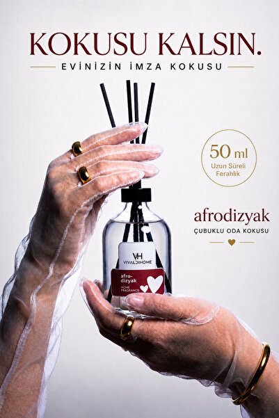 Vivaldi Home Çekici Hürrem Afro Çubuklu Oda Kokusu 50 ml – Kalıcı ve Yoğun Koku