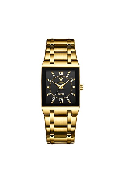 Choice Men Black LiEBIG Luxury Golden Quartz Wristwatches For Female Girl Mal...