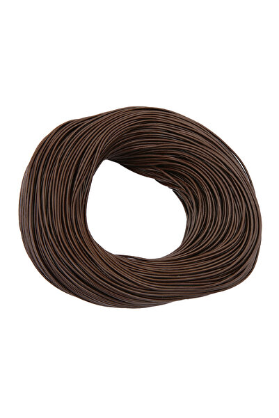 Choice 2mm Dark Brown 5m Genuine Cowhide Leather Round Rope for DIY Necklace ...
