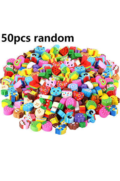 Choice1 50pcs 10-100pcs Cute Mini Erasers - Assorted Animal Fruit Etc Designs...