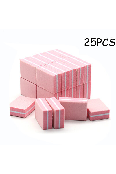 Choice Pink 25PCS 50Pc Professional Mini Nails Art buffer File 100/180 Sandpa...