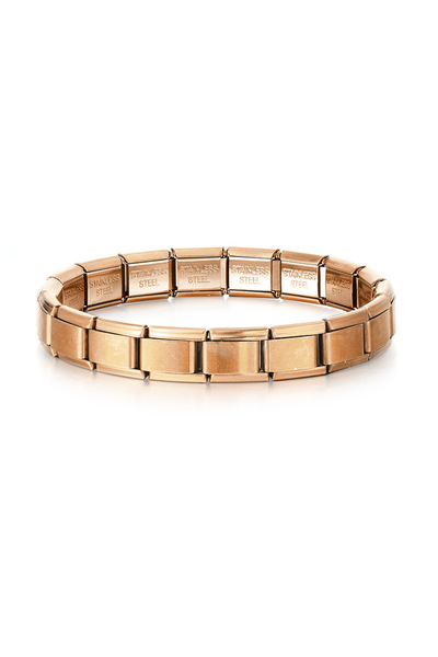 Choice Rose Gold Color Trendy Square Italy Stainless Steel Bracelets For Wome...
