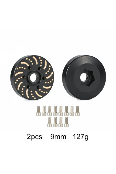 Choice13 Black 2PCS 9MM 6MM 9MM 12MM 15MM 18.5MM 22MM Brass Wheel Hub Hex Ada...