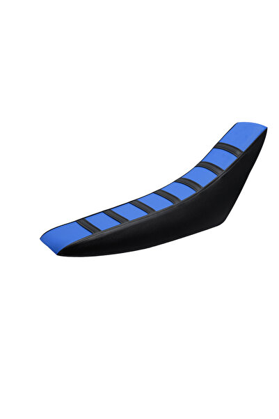 choice2 Blue Motocross Striped Soft-Grip Gripper Soft Seat Cover For KTM HUSQ...