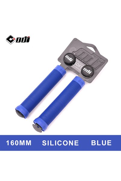 Choice SILICONE-DARKBLUE ODI Silicone Bicycle Handlebar Grip 160mm Extended M...