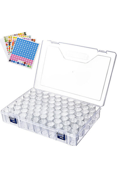 choice2 80 Bottle-Sticker 1pc 24/30/48/60/80 Slots Plastic Storage Box, DIY D...