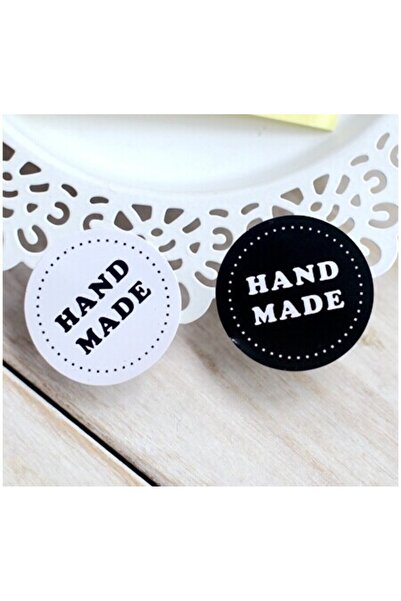 Choice 80PCS/lot Round Black and white HAND MADE Craft paper Sealing sticker/...
