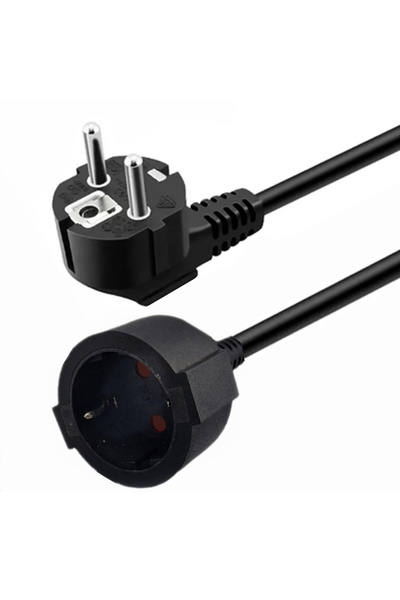 Choice 0.5M EU Power Extension Cord Euro CEE7 Schuko Mains Power Extension Ca...