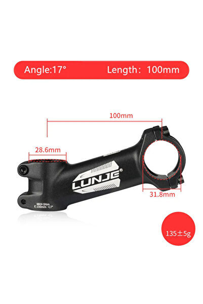 Choice 17Degree-100mm Ultralight Bike Stem 17 Degree Aluminium Alloy MTB Road...