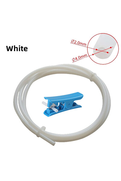Choice1 2M White 2x4mm 1/2/4M Bowden Extruder PTFE Tube for J-head Hotend V5 ...