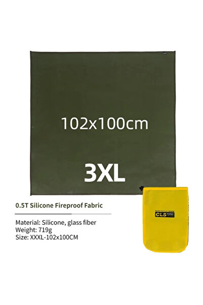 Choice 0.5T-XXXL New Outdoor Camping Fireproof Cloth Picnic Barbecue Insulati...