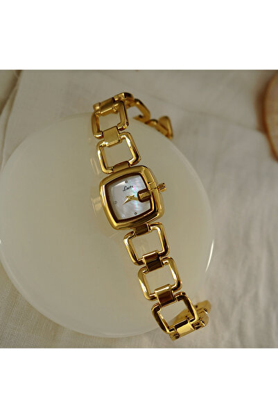 Choice Gold 1pc Women's Elegant High-End Fashion Luxury Quartz Watch, Stainle...