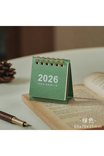 Choice D 2026 Mini Simple Calendar Small Desk Calendar Creative Coil Calendar...