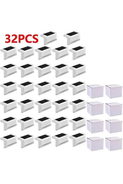 Choice23 Warm light white 32pcs 4-32pack Warm White Solar LED Step Lights Wat...