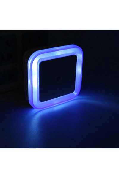 Choice Blue EUplug Wireless LED Night Light Sensor Lighting Mini EU Plug Nigh...