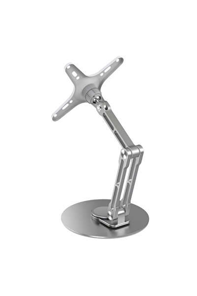 Choice1 حامل شاشة محمول قابل للطي من VESA Silver Monitor مع حامل شاشة قابل لل...