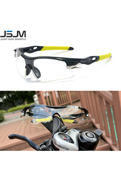 Choice Black-Transparent JSJM Outdoor Men Cycling Sunglasses Road Bicycle Mou...