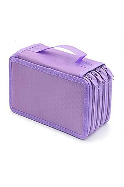 Choice PURPLE Color pencil case 72 Slots pencil organizer Oxford cloth studen...