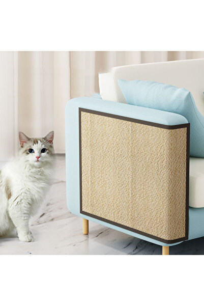 Choice 40x60cm beige Natural Bamboo Cat Scratcher Sofa Mats Board Cat Scratch...