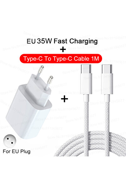 Choice EU 2IN1 (15 Series) PD 35W Fast Charger For iPhone 11 12 13 14 15 Pro ...
