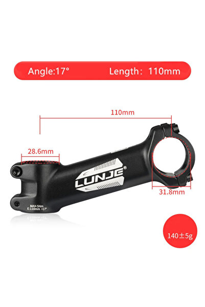 Choice 17Degree-110mm Ultralight Bike Stem 17 Degree Aluminium Alloy MTB Road...