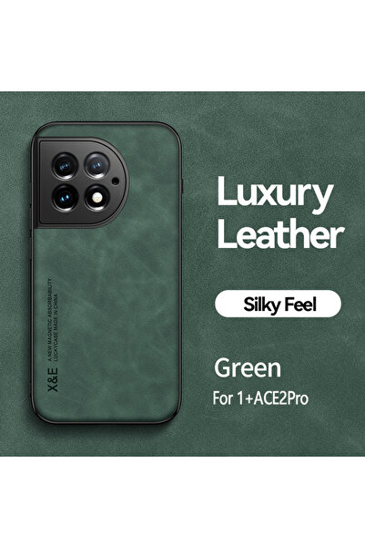 Choice For Oneplus 11 Dark Green Luxury Leather Case For 11 10T 9Pro Cover Wi...