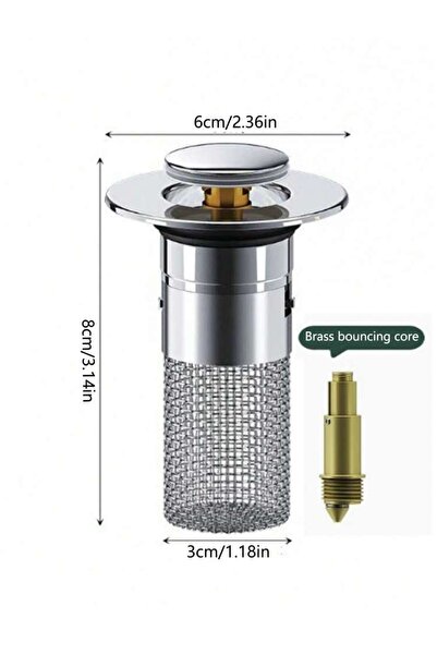 Choice copper core 1PCS Washbasin Leak Plug Stainless Steel Odor Proof Bounci...