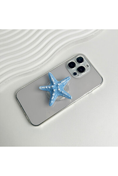 Choice8 No Magnet-Blue Resin Simulation Starfish Mobile Phone Stand Magesafe ...