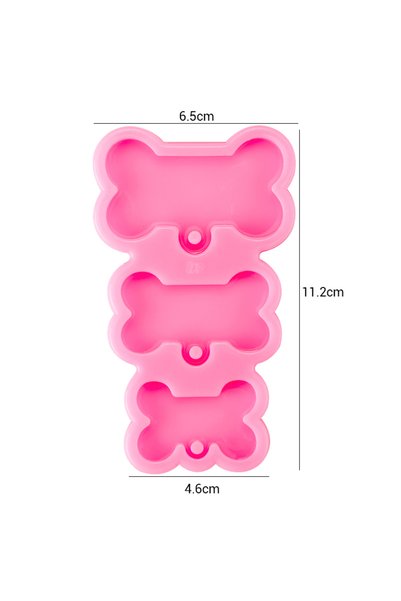 Choice3 44 Heart Shape Keychain Casting Silicone Molds Dog Paw Print Resin Mo...