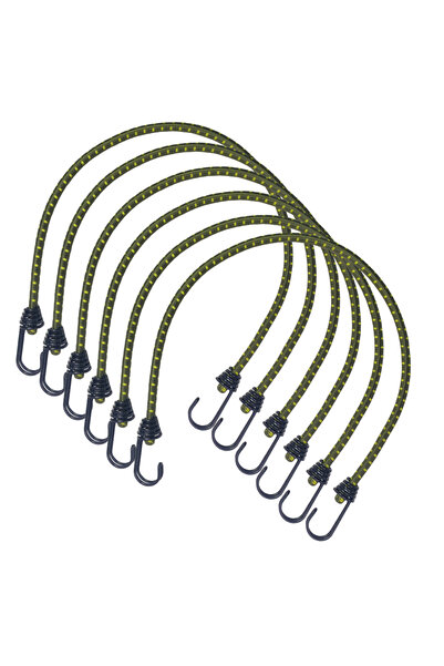 Choice green 6Pcs Elastic Bungee Cord Set Tied Rope High Elasticity Luggage S...