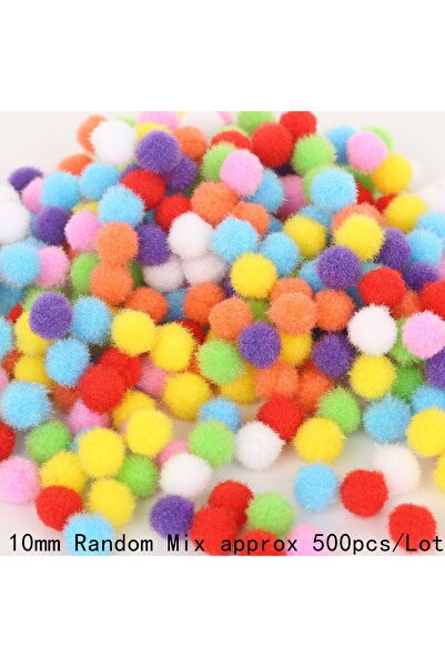 Choice 10mm 500PCs Colorful Mini Fluffy Soft Ball Colored High Elastic Ball D...
