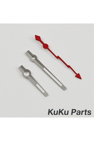 Choice24 NO.2 Silver Red NH35 Lightning Second Green Luminous Hands Red Silve...