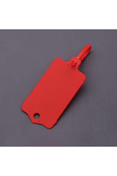 Choice3 100Pcs-Red 50/100Pcs Reusable Plastic Tags Hang Tag Waterproof Label ...